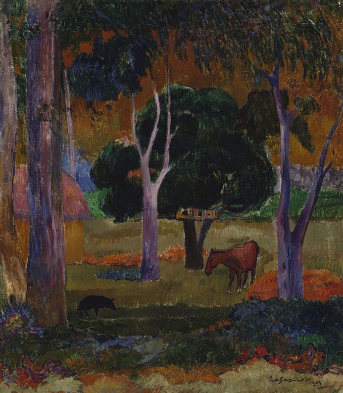 Landscape with a Pig and a Horse (Hiva Oa), 1903